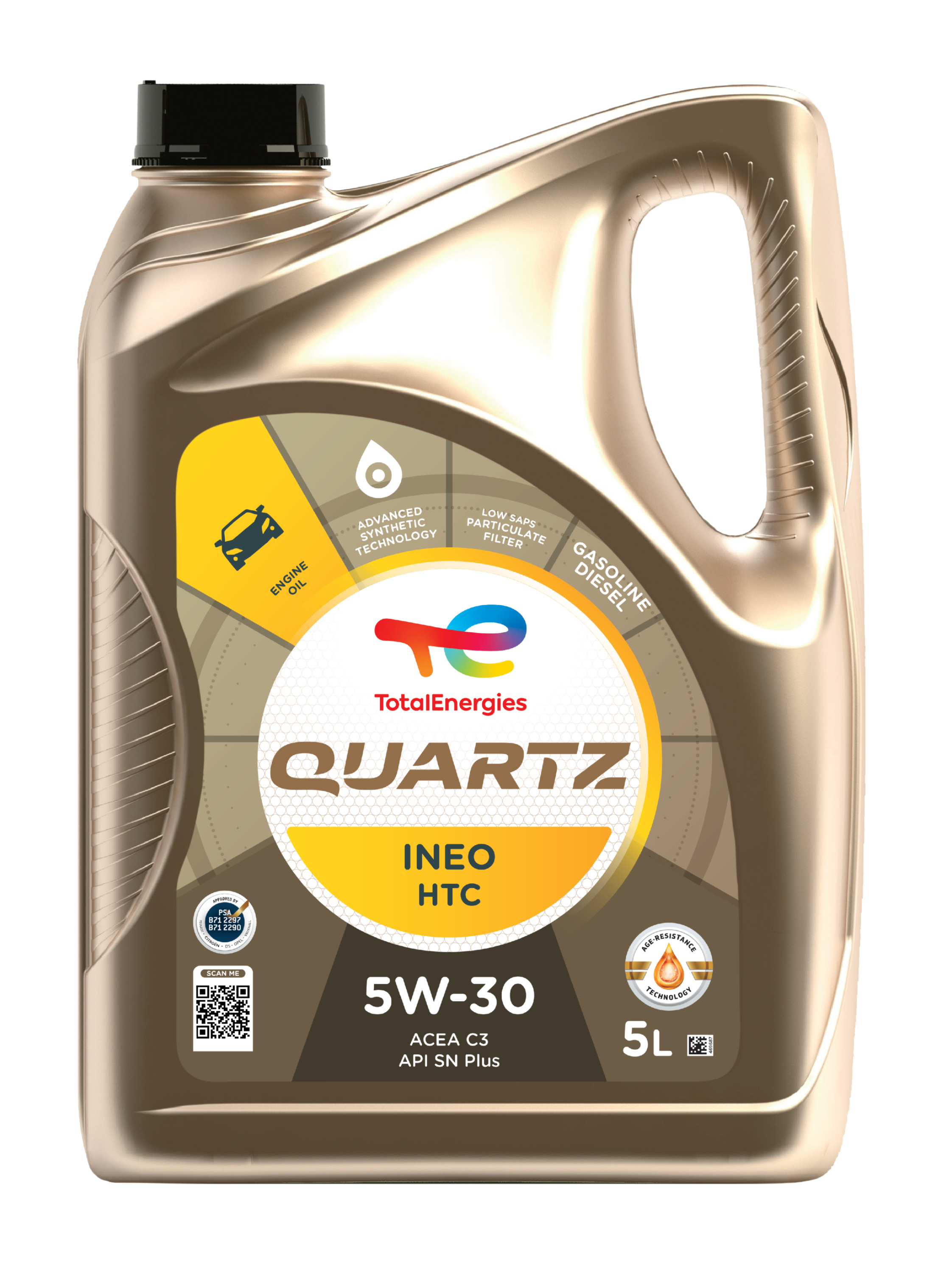 ⭐︎最終値下げ⭐︎8本セット‼︎QUARTZ INEO HTC 5W-30 TotalEnergies Quartz Ineo HTC 5W-30 | PSA B71 2297/2290 Engine Oil