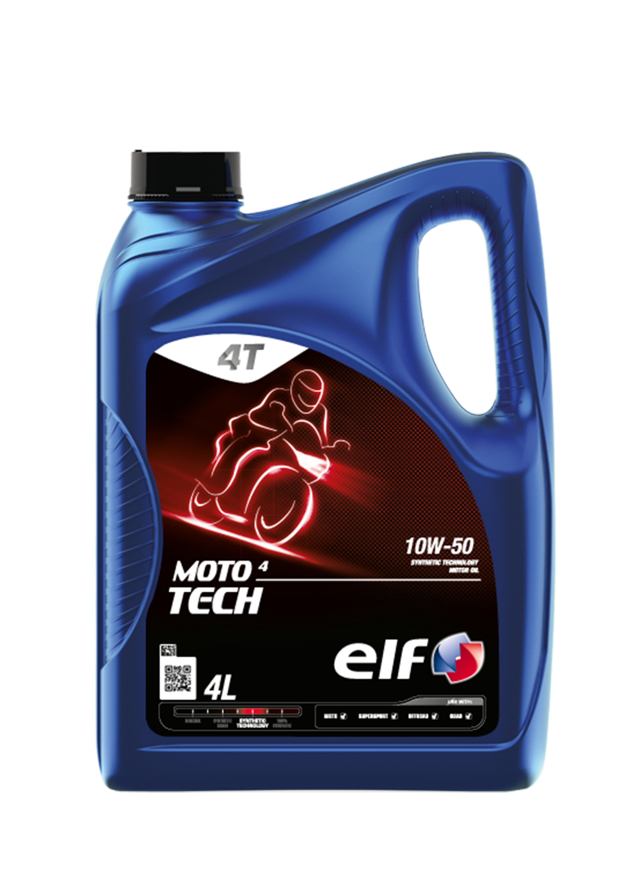 ELF MOTO TECH 10W-50 | Synthetic Technology 4-Stroke Oil | API SN ...