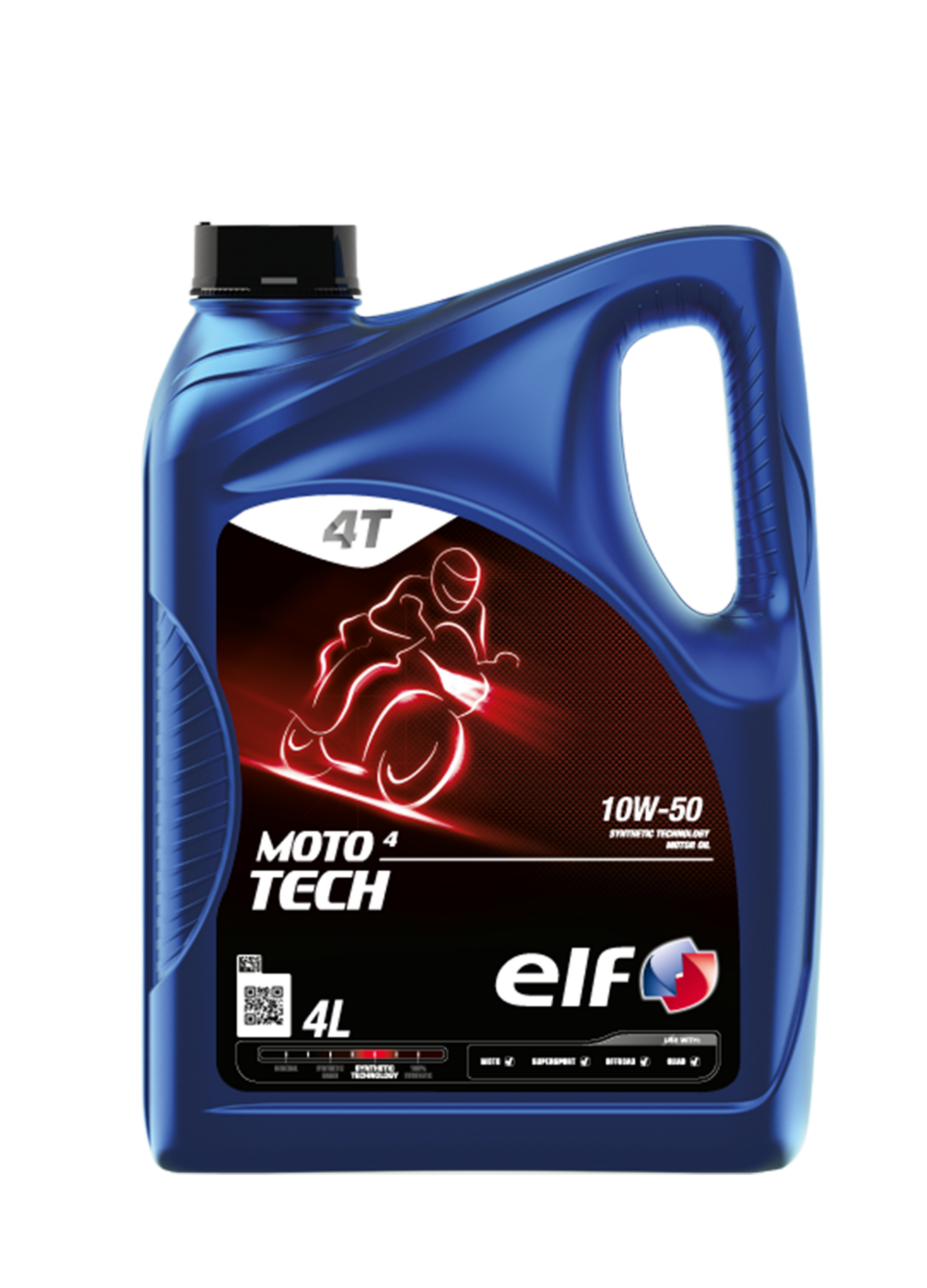 ELF MOTO TECH 10W-50 | Synthetic Technology 4-Stroke Oil | API SN