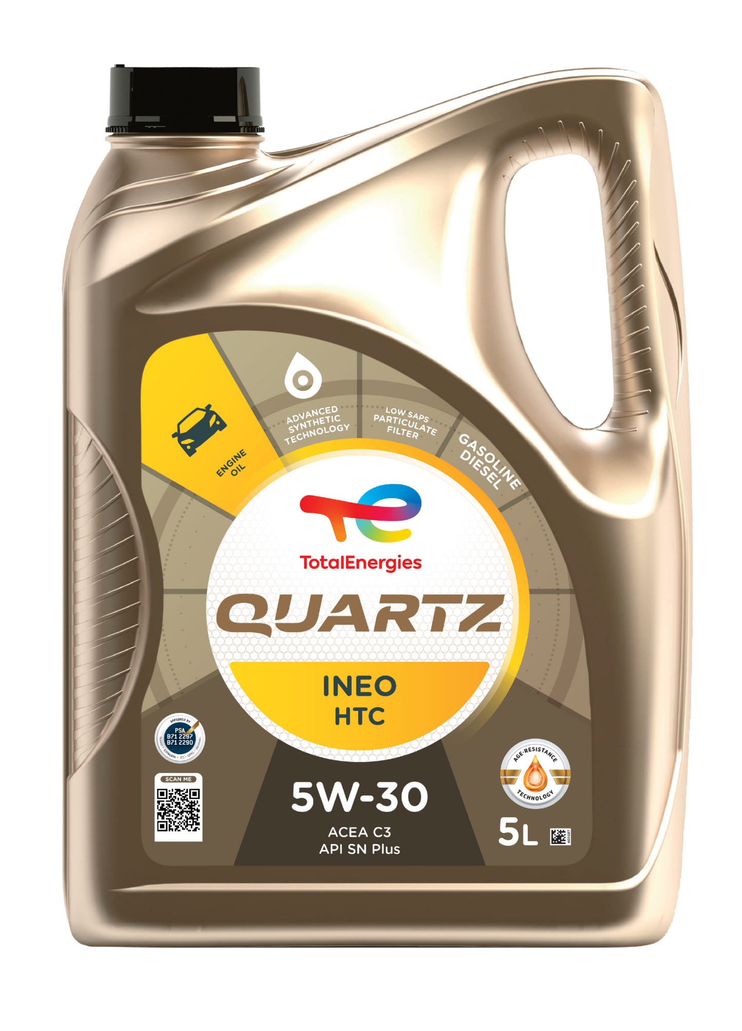 QUARTZ INEO HTC 5W30 – Synthetic Low SAPS Engine Oil (PSA B71 2297/2290)