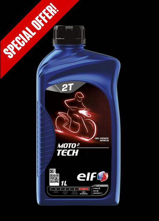 ELF MOTO 2 TECH 2-Stroke Motor Oil | 100% Synthetic High-Performance Lubricant
