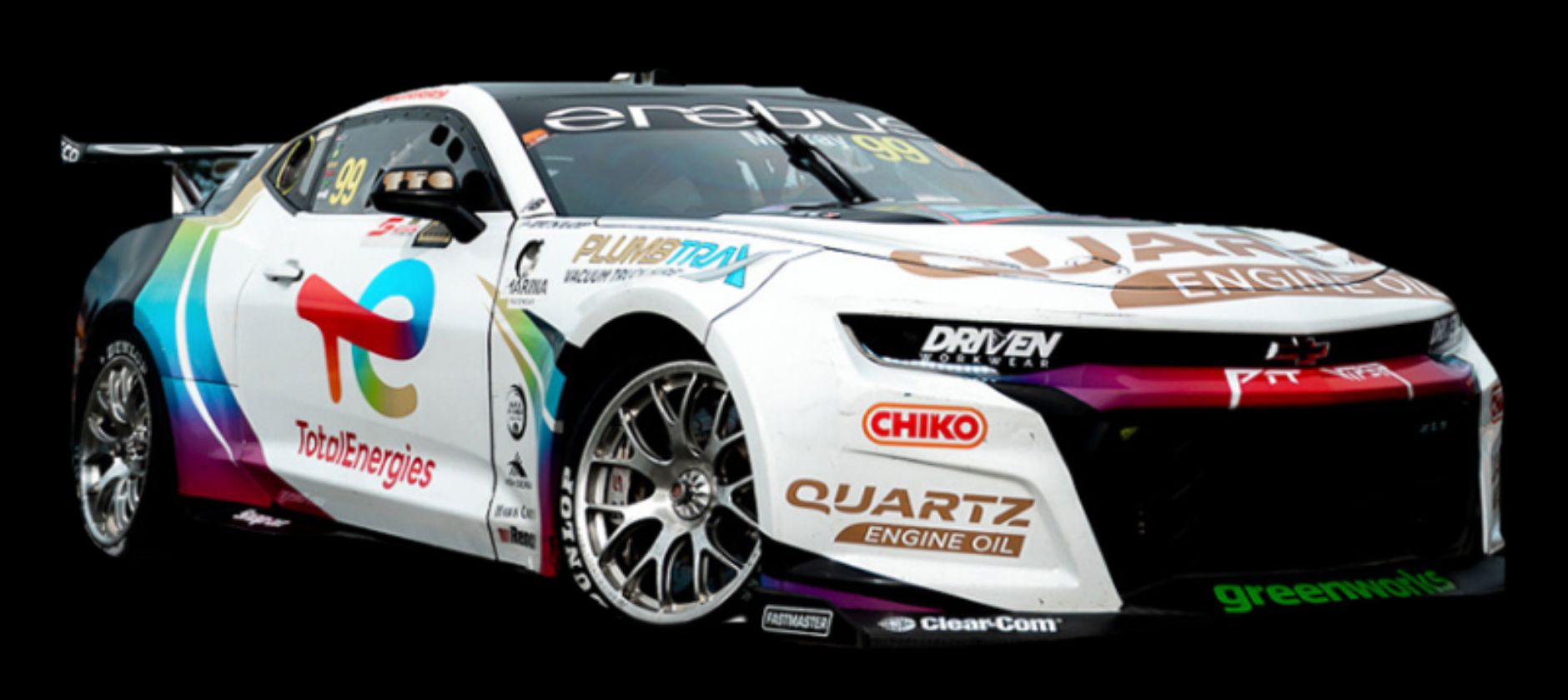 The TotalEnergies Quartz Camaro emerging from the dark